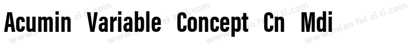 Acumin Variable Concept Cn Mdiu字体转换